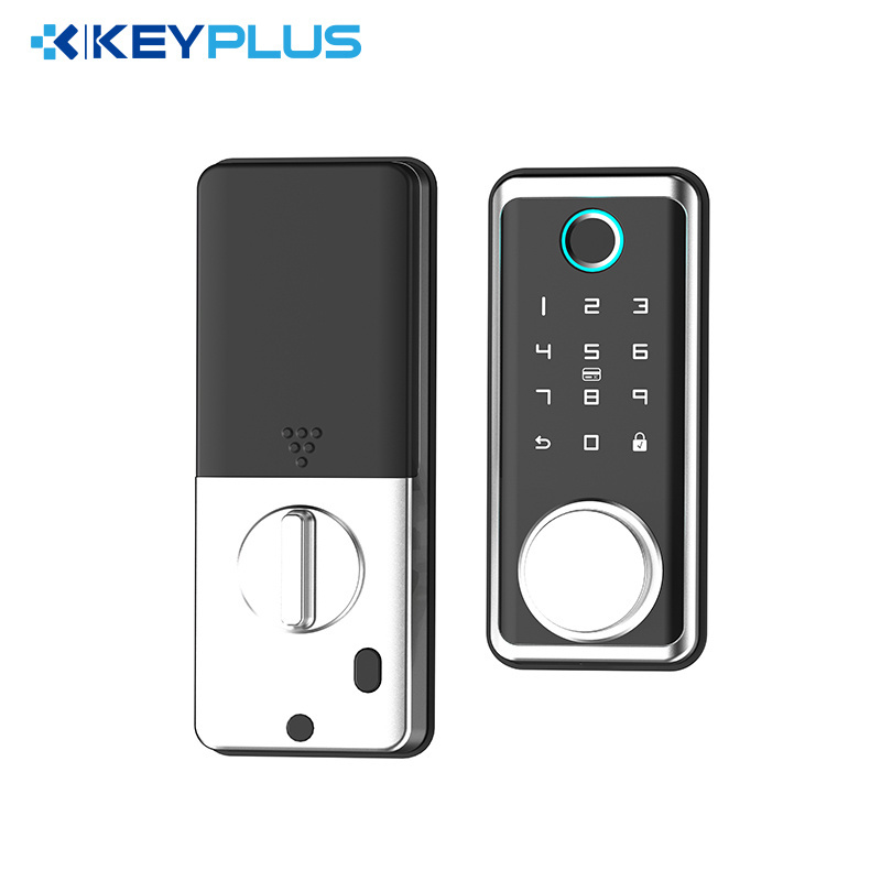 Keyplus Home Security SmartLife APP TTlock Tuya BT Keyless Smart Door Lock Digital Fingerprint Smart Deadbolt Lock