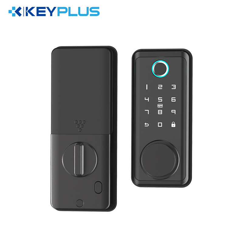 Keyplus Home Security SmartLife APP TTlock Tuya BT Keyless Smart Door Lock Digital Fingerprint Smart Deadbolt Lock