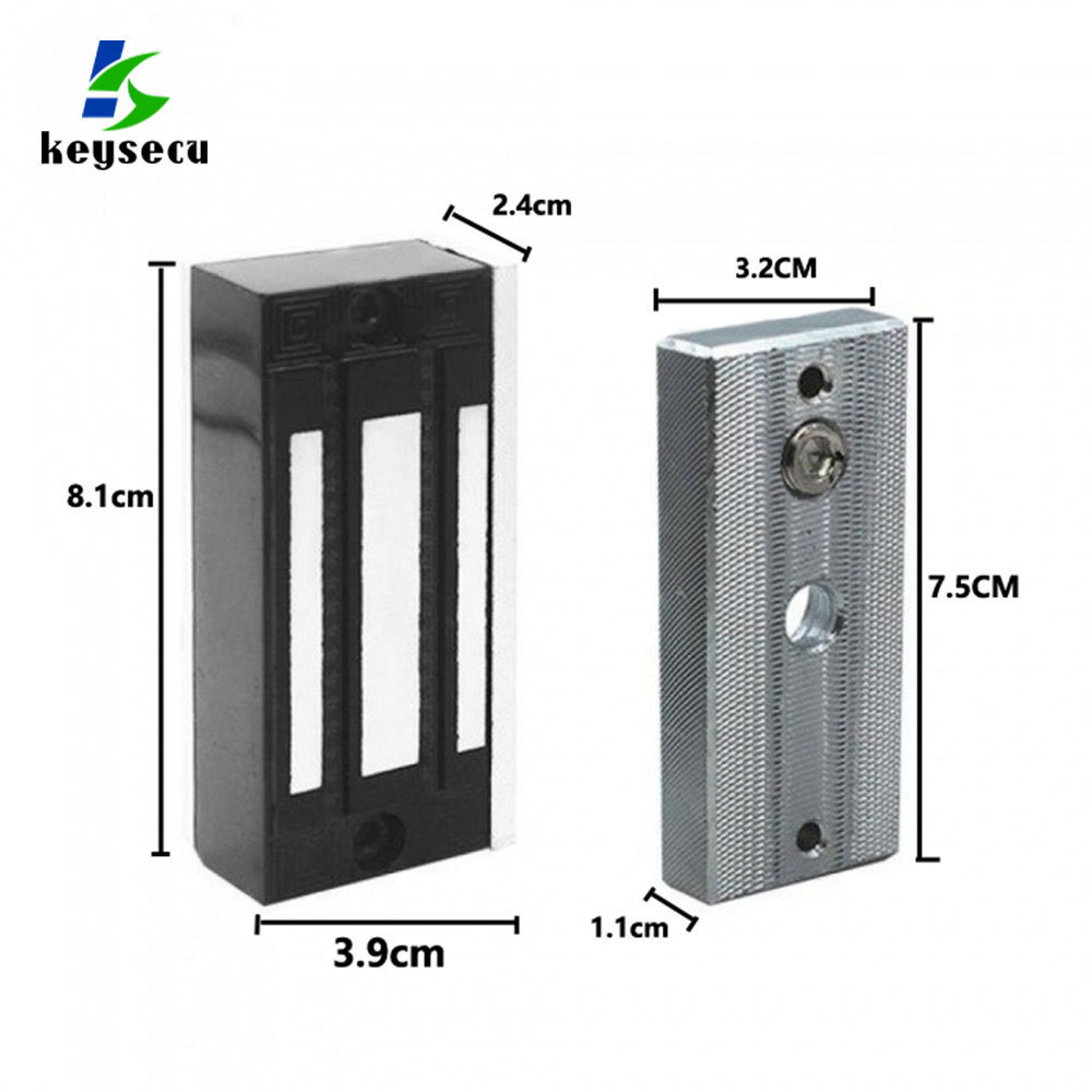 Security 100LBS 60KG Fail Safe NC 12V Cabinet Mini Small Electromagnetic Lock Hardware Em Magnet Door Magnetic Lock