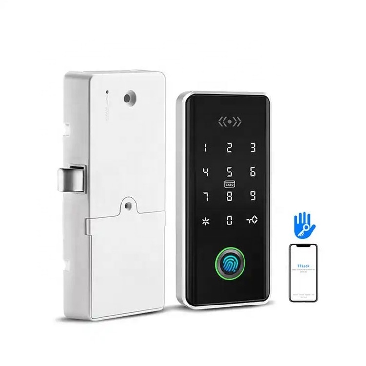 TTlock App Smart Keyless Biometric Fingerprint RFID Card Keypad Digital Locker Cabinet Drawer Door Lock For Gym Fitness Room