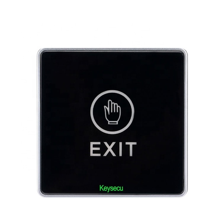 Door Access Control 12V 24V Touch Screen Sensor Door Lock Release Open Exit Button Switch With NO / NC / COM