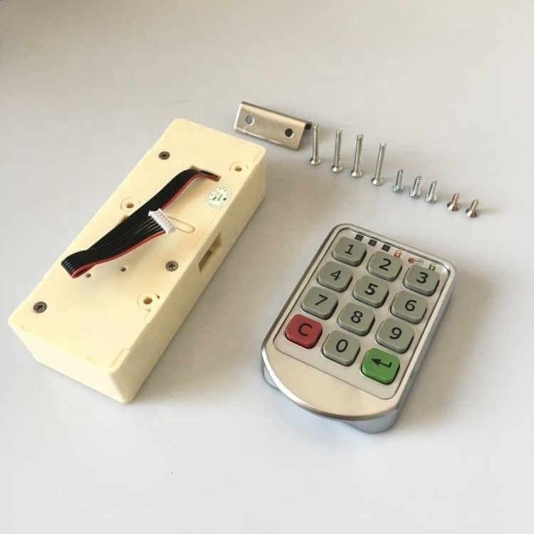 Smart Digital Keyless Metal Case Electronic Combination Public Model Pin Code Changeable Keypad Cabinet Lock For Public Use