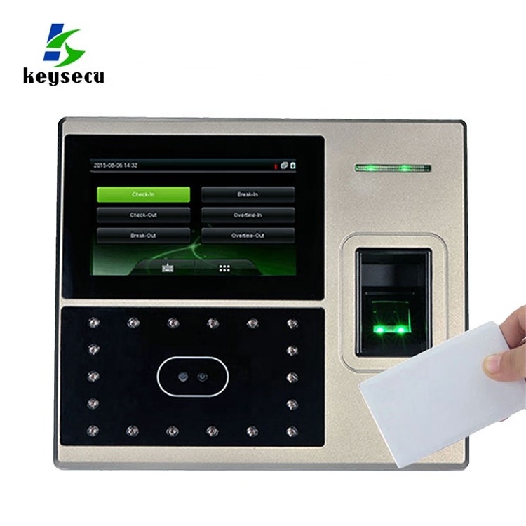 Staff Employee Face Fingerprint Access Control & Time Attendance Biometric Time Recorder Clock System Machine ZKT Uface800