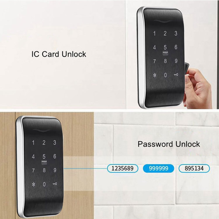 Electronic Keyless Smart Security Digital Keypad Password RFID Card Combination Cabinet Door Locker Lock