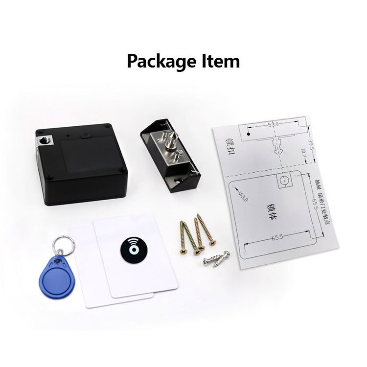 Keysecu Smart Security Invisible Hidden RFID IC Keycard Cabinet Drawer Locker Lock