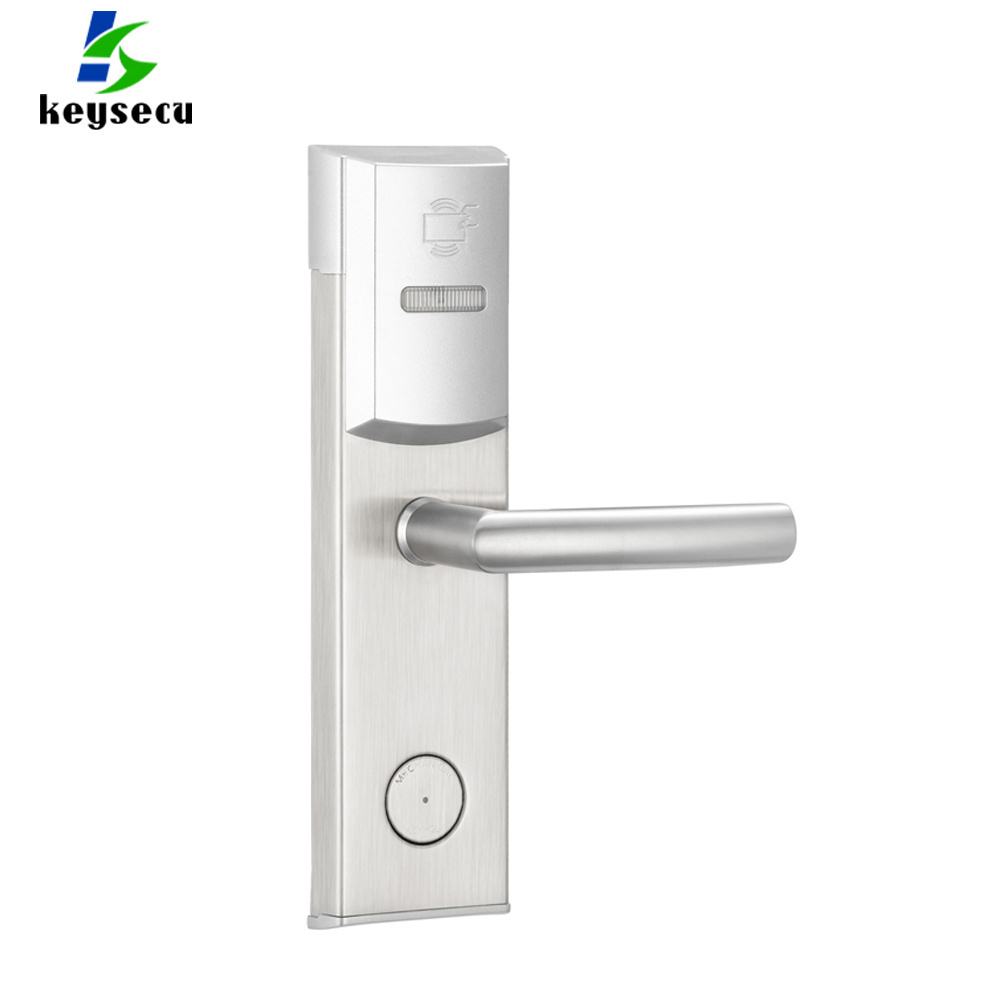 Keysecu Security Easy Operational Stainless Steel Hotel Access Control Electric Proximity RFID Smart Card Door Lock