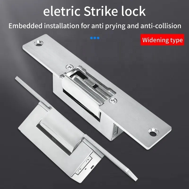 Security Access Control Door Lock System NO/NC Dc 12v Wide Type Electric Strike Lock