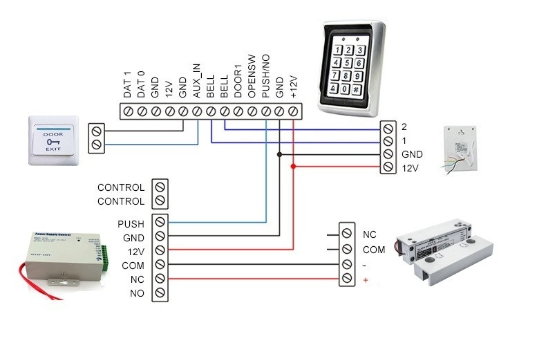 Fail Safe NC 12V Office Frameless Glass Door Smart Access Control Electric Timer Delay Magnetic Drop Bolt Door Lock