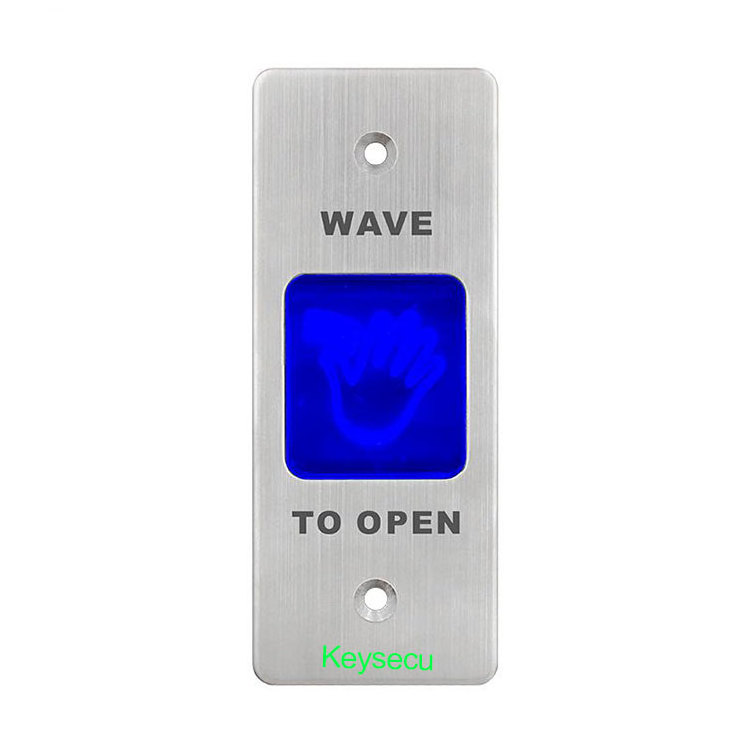 Access Control Door Lock Release Open 12V/24V No Touch Touchless Surface Mount Wave To Exit Button Switch With LED Light