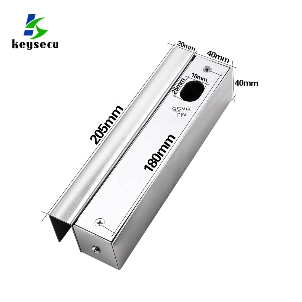 Smart Security Frameless Glass Door Access Control Electric Dead Magnetic Bolt Door lock U Bracket