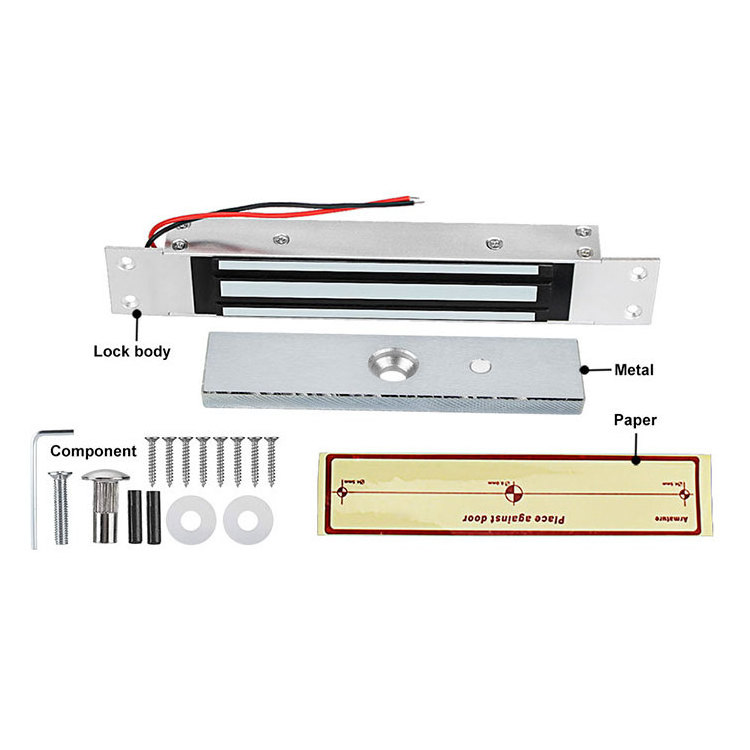 Security  Smart Waterproof 180KG Single Door Electric Magnet 12V EM Maglock Electromagnetic Embedded Hidden Magnetic Door Lock