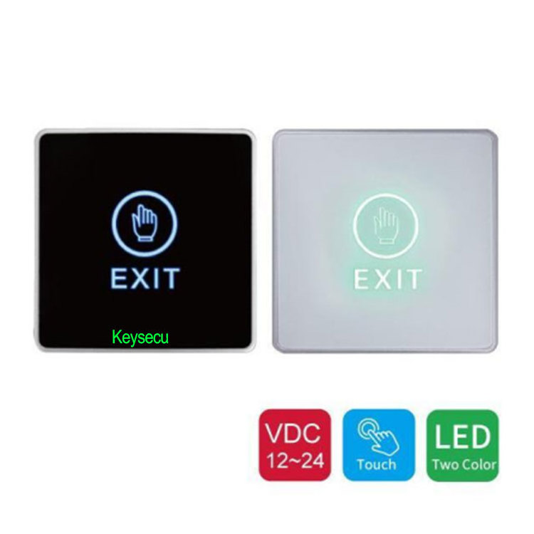 Smart Surface Mounted Door Lock Release Access Control System 12V Touch Screen Led Light Sensitive Exit Button Switch