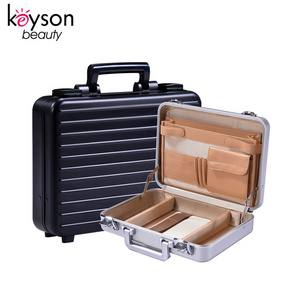 Keyson Fireproof Modled Mens Portfolio Briefcase Metal Attache Case with Lock