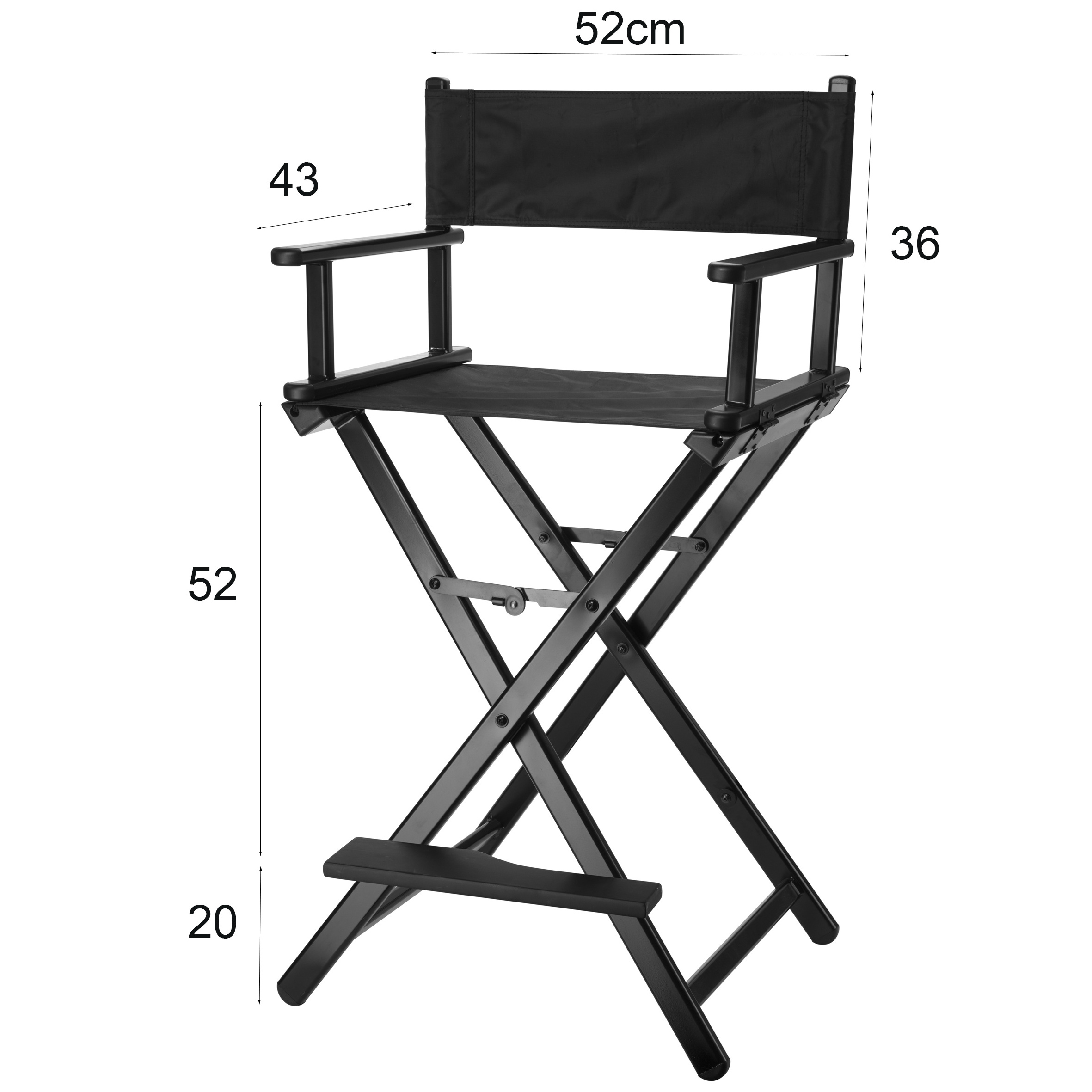 Keyson Hot Sell OEM Custom Chair For Makeup Artist Portable Aluminum Chair Foldable Makeup Chair