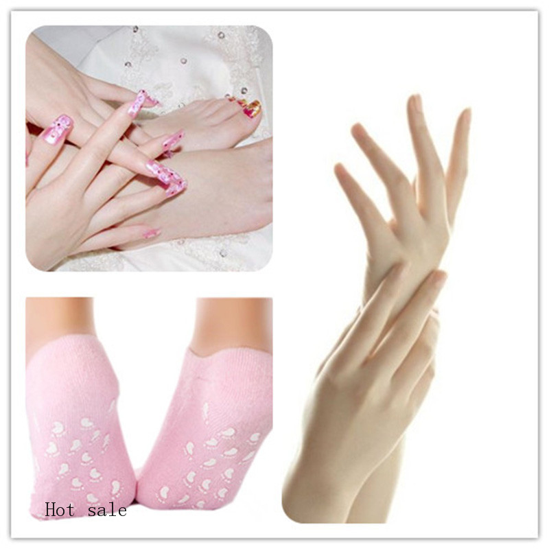 2023  OEM Spa Moisturizing Gel Gloves Socks Mask Dry Hard Skin Care Gel Hand gloves heel socks