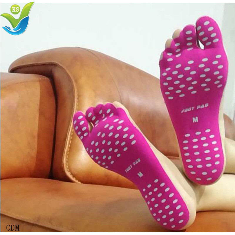 OEM new products barefoot beach insole invisible shoes foot stickers waterproof anti- slip for women/men