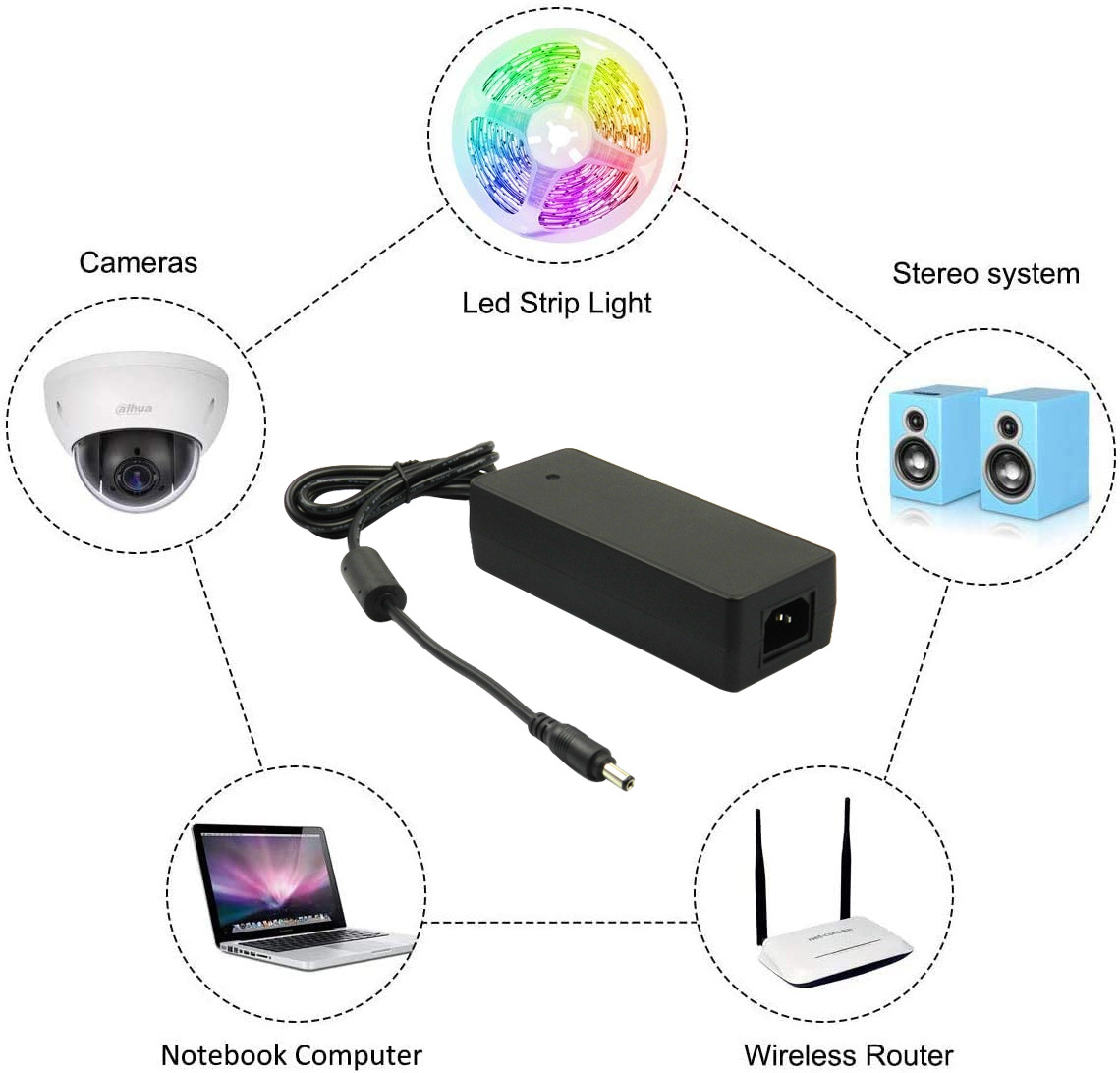 universal wifi header adapters 100w intertek power adapt 12v 24v 30v 3a 36v 48v 2a output adapter 48 volt lte rohs ac dc adaptor