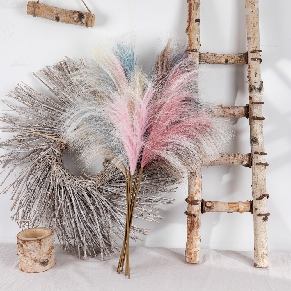 Artificial Reed Flower Dried Flowers Pampas Grass For Home Wedding Living Room office Decor