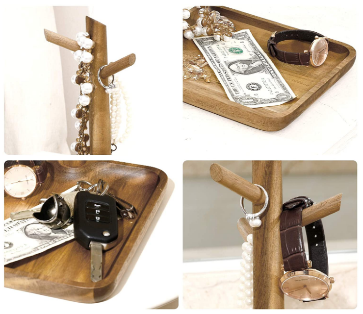 Key Bowl for Entryway Table Mens Valet Tray Perfume Tray for Dresser