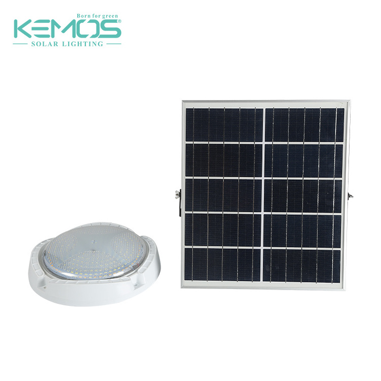 Rechargeable ABS ip65 waterproof ceiling light outdoor 18w 24w 36w led smd solar wall light mounted