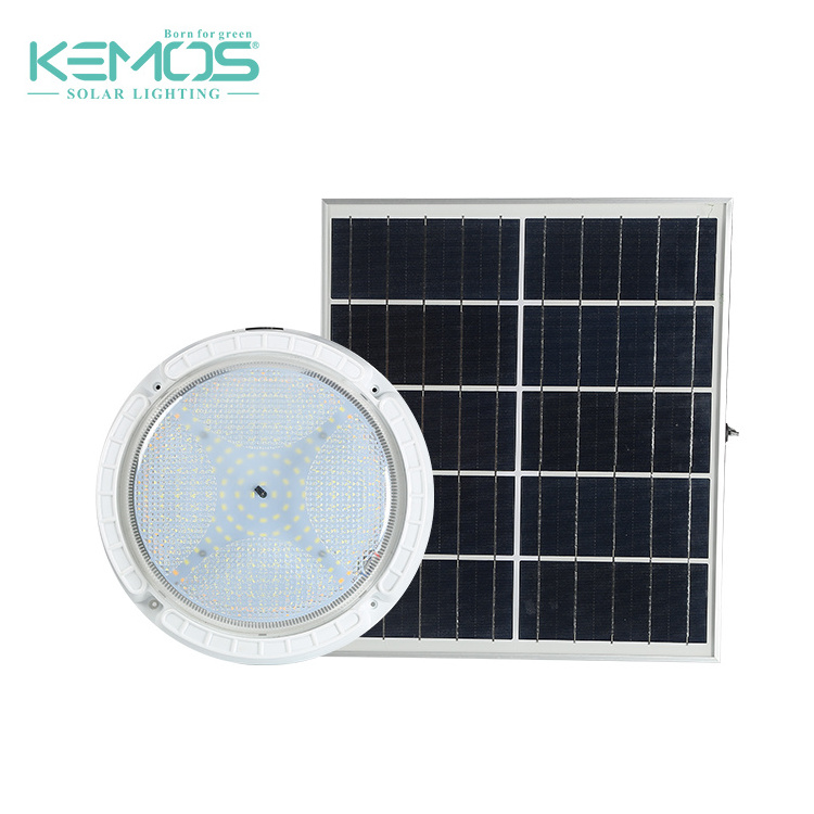 Rechargeable ABS ip65 waterproof ceiling light outdoor 18w 24w 36w led smd solar wall light mounted