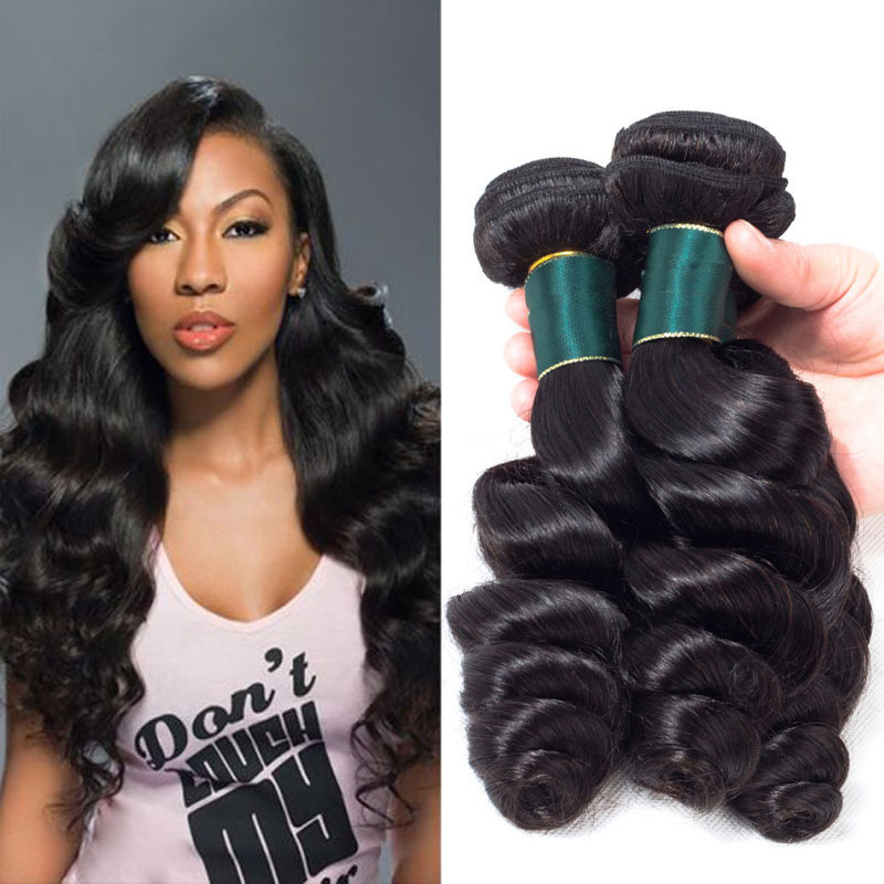 Indian Remy Ocean Wave Hair Indian Hair 100 Human Wholesale Remy Hair Extensions Loose Wave Drop Shipping 10A Grade Double Weft