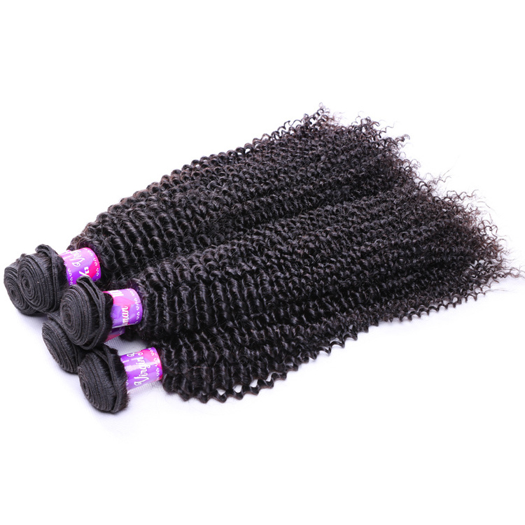 100% Unprocessed Human Hair Weaves Bundle10A Kinky Curly Brazilian Human Hair Bundles Kinky Curly Hair With Closure And Frontal