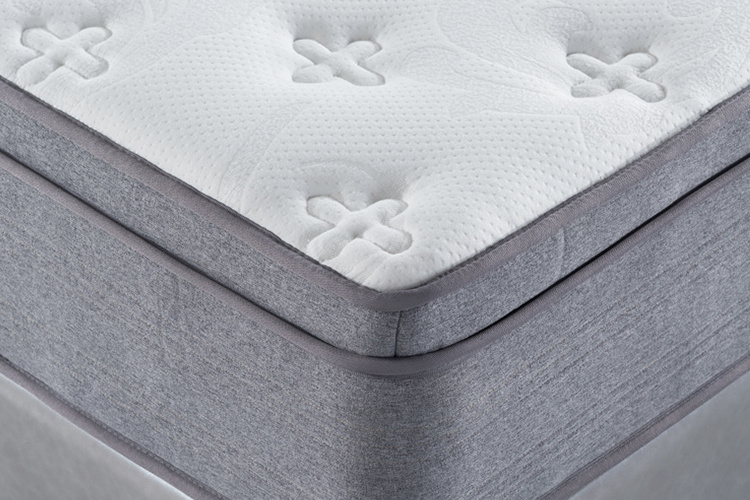 hotel pocket spring breathable knitted fabric pure latex mattress