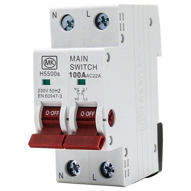 MK SENTRY Hot sale disconnector switch 100A SWITCH DISCONNECTOR DP 10KA din rail CE UKCA certification