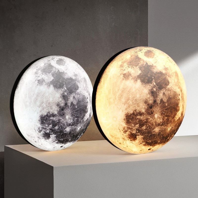 Moon wall lamp Decorative ceiling light Luxury mural lighting 240mm 300mm 500mm for bedroom Living room Hallway