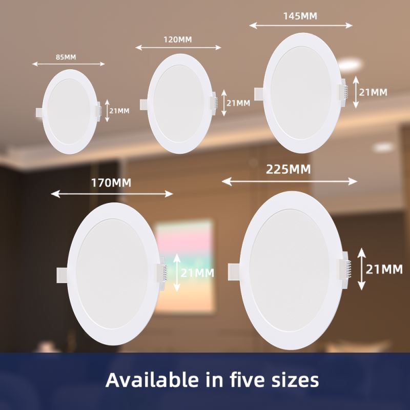 6 inch dimmable recessed downlight led panel light 3w 6w 9w 12w 18w round indoor lighting lamp round ultra slim led panel lights