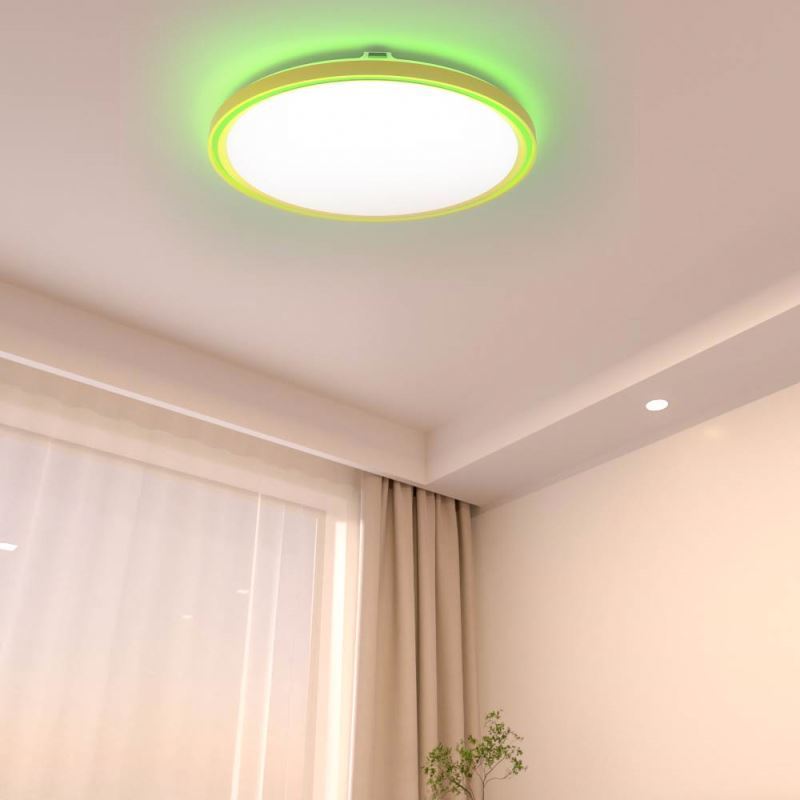 Chasing effect smart led ceiling light for bedroom motion sensor wifi tuya sitting room rgb dimmable home bar smart home lights