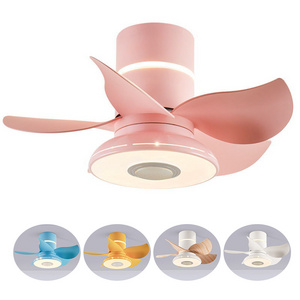 New indoor ceiling fan light kits smart led ceiling fan with light and bluetooth speaker bedroom study room smart ceiling fan