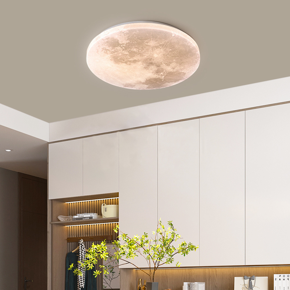 Interior Decoration Lighting Moon Pattern Design Ceiling Light Living Room Ceiling Light Easy For Installation Moon Ceiling Lamp