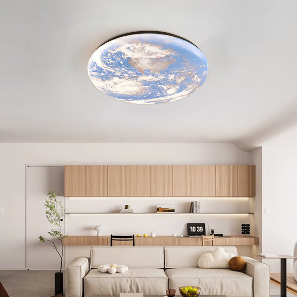 Earth bedroom ceiling lamps home decor luxury moon house lights modern indoor ceiling light lamp waterproof led ceiling light