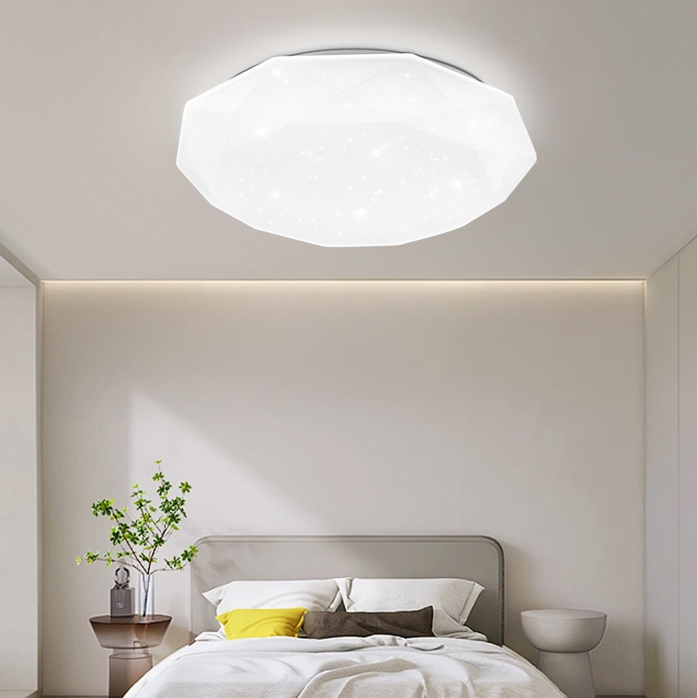 Ceiling light decoration acrylic round starry sky led ceiling light simple bedroom living room home starry sky led ceiling light