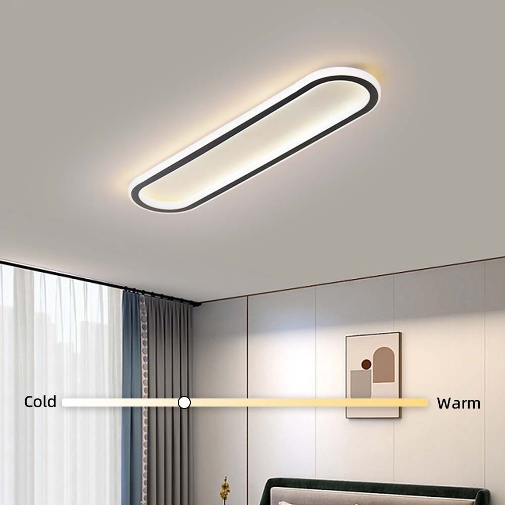 Corridor balcony ultra-thin long oval led ceiling light modern simple bedroom lighting fixtures ceilings indoor ceiling lights