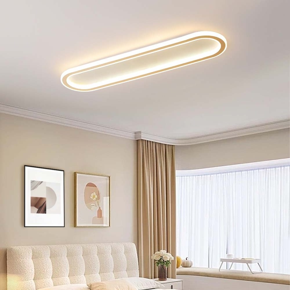 Corridor balcony ultra-thin long oval led ceiling light modern simple bedroom lighting fixtures ceilings indoor ceiling lights