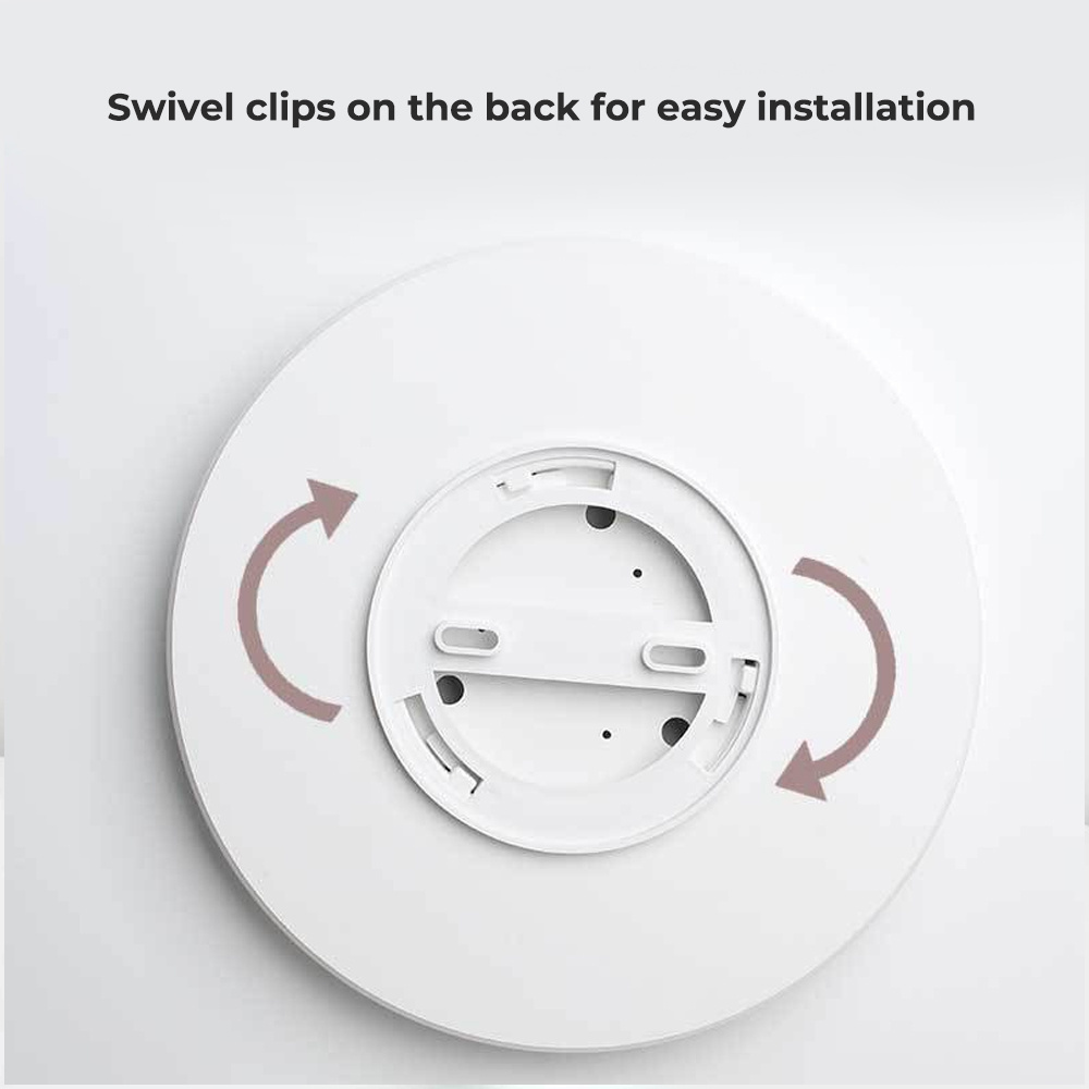 Motion Sensor Ceiling Light LED Flush Mount Ceiling Light Fixture 12W/ 18W 6500K Voice Control Motion Sensor Light Indoor