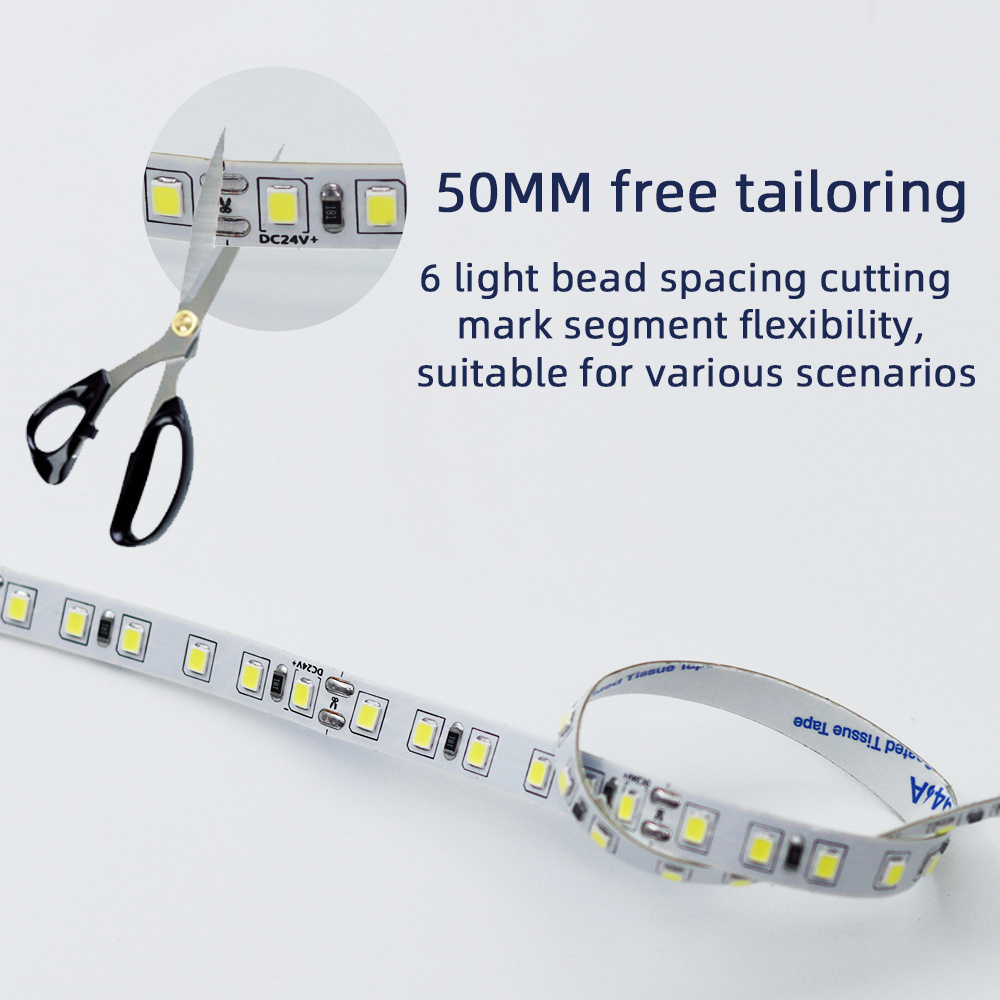 Indoor Decoration 120 LED/m 2835 Strip IP20 IP65 IP67 Strip Lamp Indoor Waterproof 5m Flexible 12V 24V SMD 2835 Led Strip Light