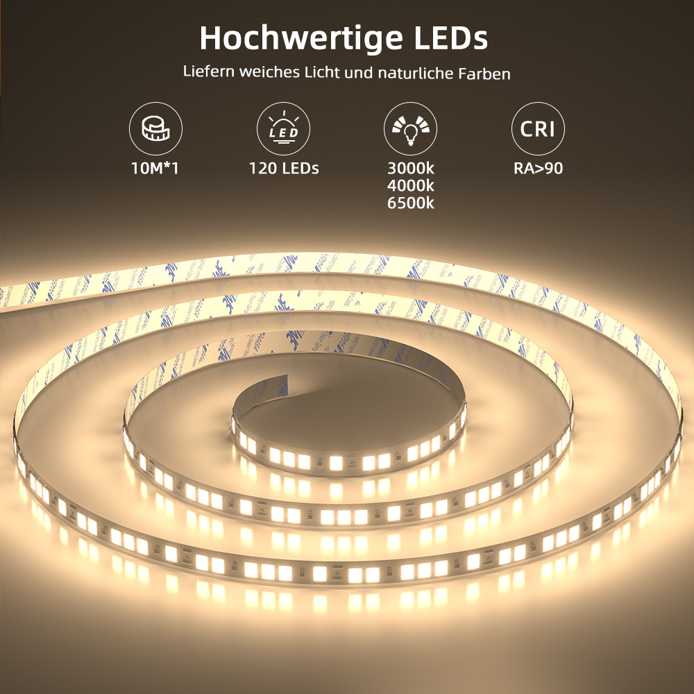 Indoor Decoration 120 LED/m 2835 Strip IP20 IP65 IP67 Strip Lamp Indoor Waterproof 5m Flexible 12V 24V SMD 2835 Led Strip Light