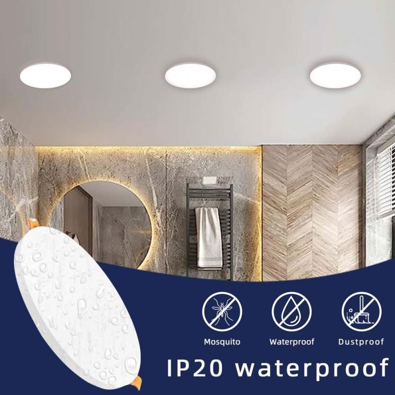 Round white household indoor panel pot light 2835 12w 18w 24w round led panel light ceiling ultra thin indoor led panel lights