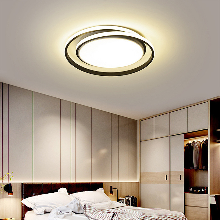 Ultra Thin Indoor Lighting Modern Round Surface Mount 24w 28w 38w 48w Led Ceiling Light For Home Office Living Room Bedroom