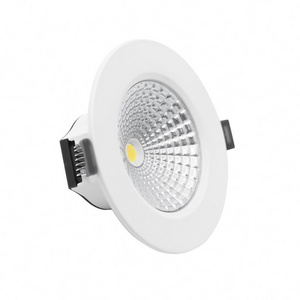 Led spot light 6 watt mini spotlight color temperature dimmable recessed panel cut off size 75mm 6w round indoor downlight