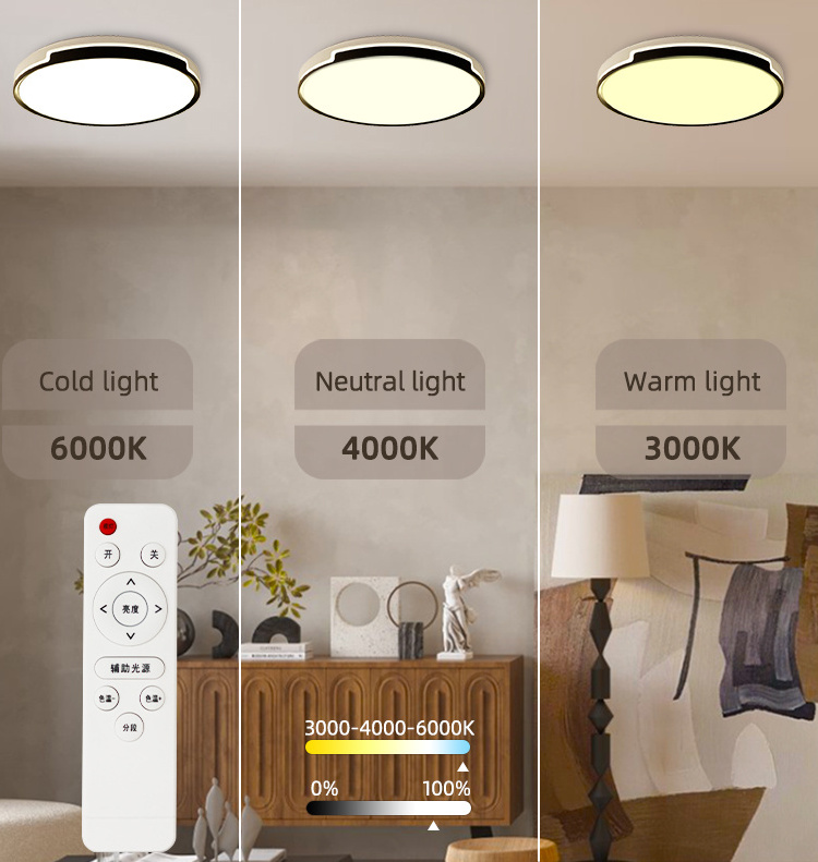 Ceiling lighting modern bedroom living room decoration dimmable smart remote control ceiling lights for home ceiling lights