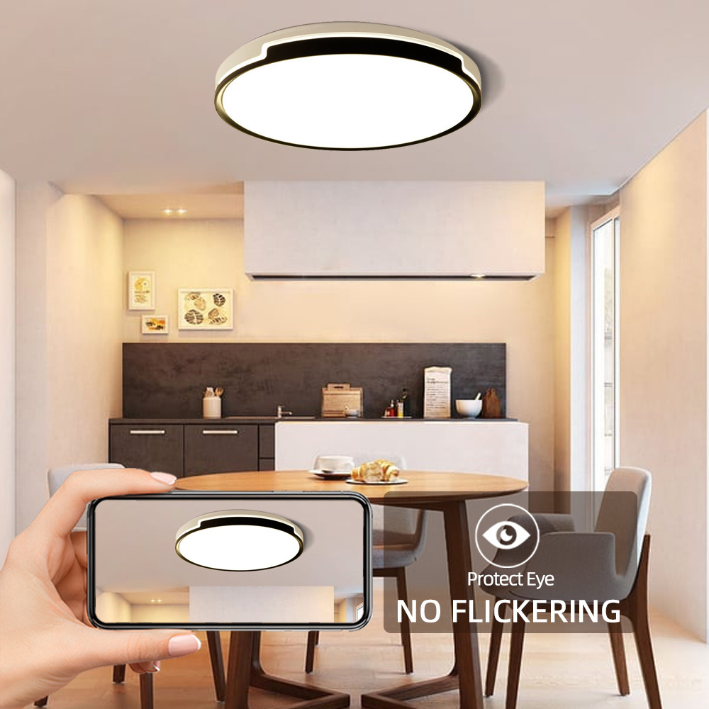 Ceiling lighting modern bedroom living room decoration dimmable smart remote control ceiling lights for home ceiling lights