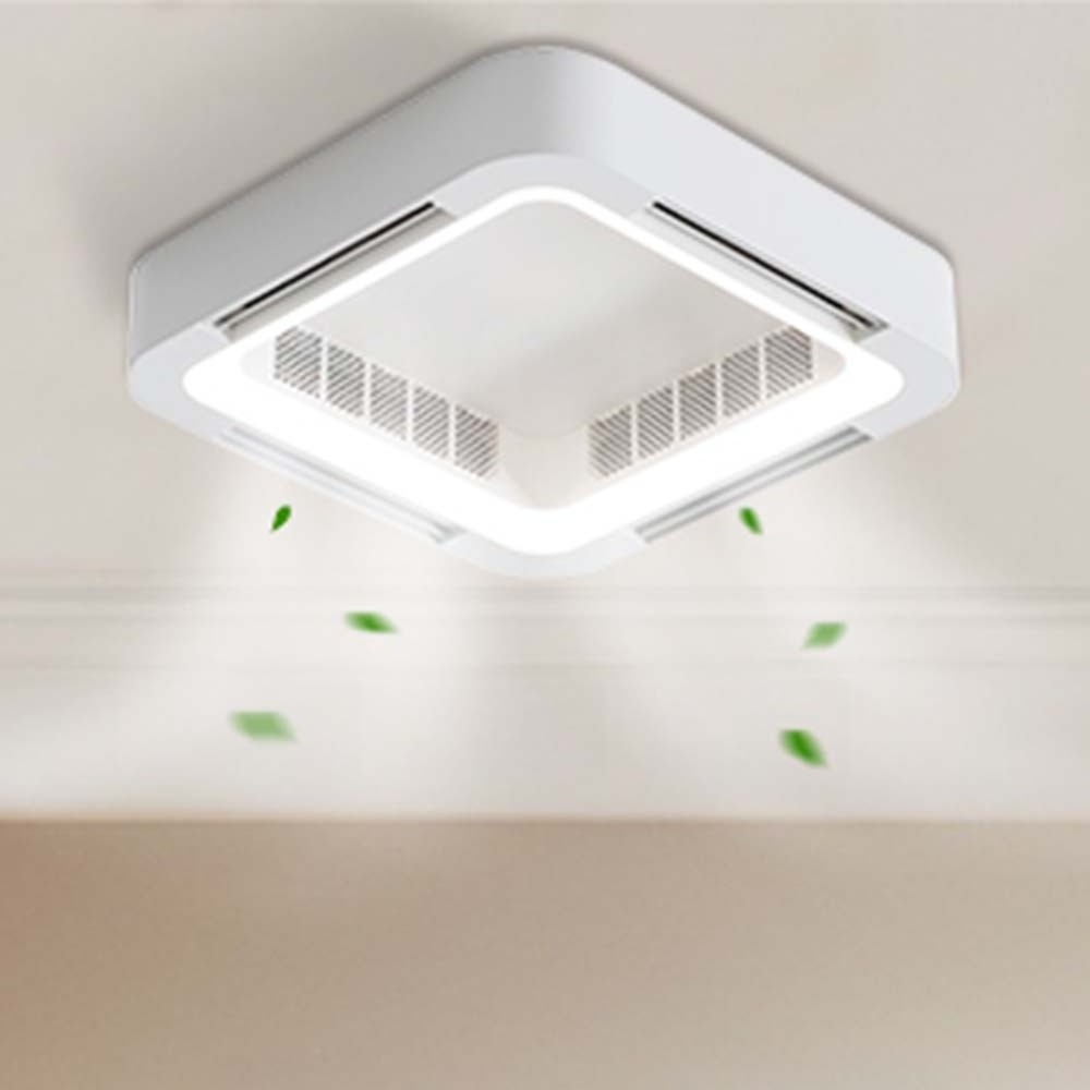 Luxury modern bladeless ceiling fan light with fan ceiling with led light remote control smart chandelier ceiling fan light