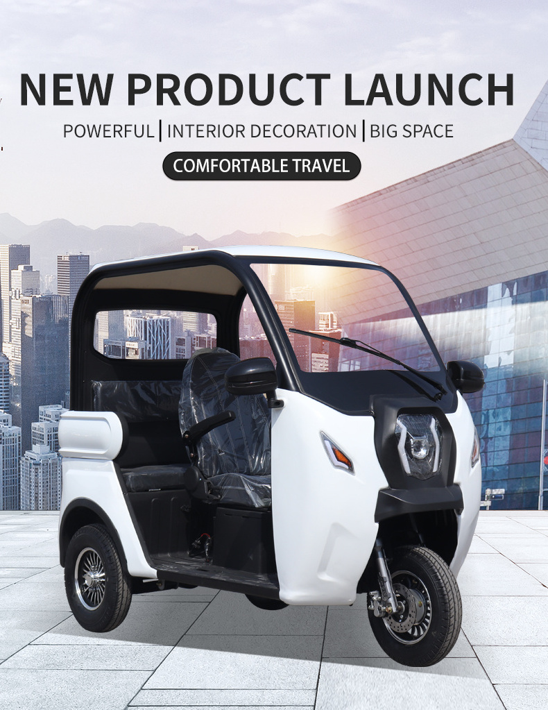 KEYU new mini other tricycles electric car 3 seat 3 wheel electric tricycle with back seat for adult