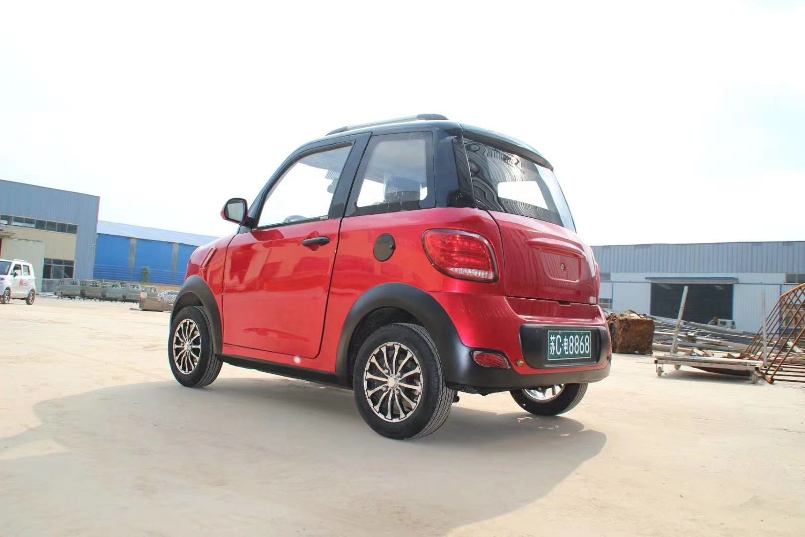 KEYU Hot Sale Two-seater two-door four-wheel mini electric tram car