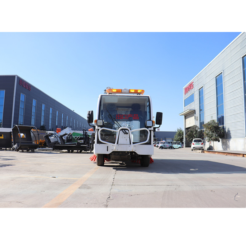 KEYU Spot custom industry road truck 2.5 CBM trash bin big electric asphalt-road-sweeper